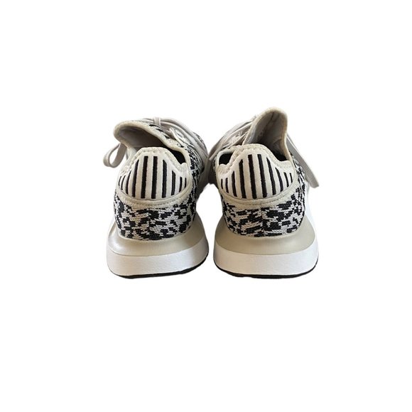 adidas Women's Leopard Print Black and White Sneakers - Picture 9 of 16